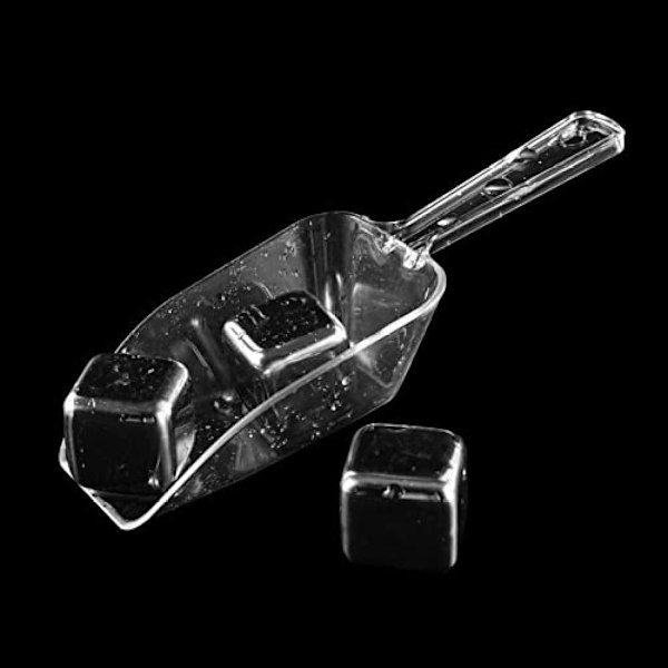 Hqleshui 10-pack plastserveringstång, minikökstång och 10-pack plastköksskedar, efterrätt, buffé, istång