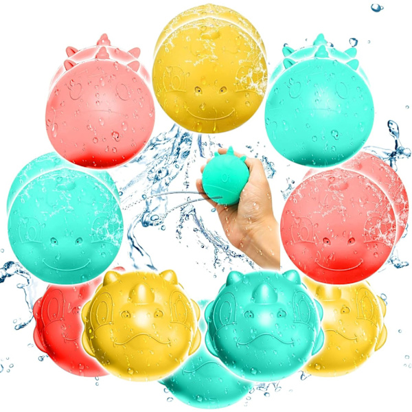 15 stk. Selvlukkende Vandbomber, Genanvendelige Silikon Splash-bolde til Pool & Strandfest Sjov 15 pcs