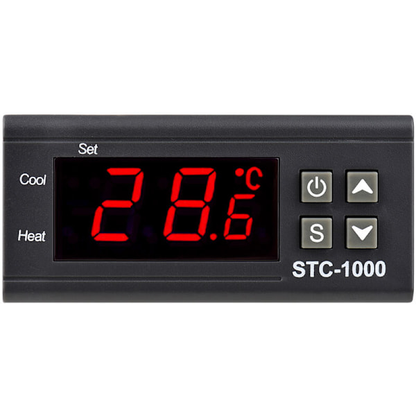 Akvarietemperatur inkubationsomskifter termostat elektronisk digital mikroskopisk computer temperaturstyring (110V-220V)