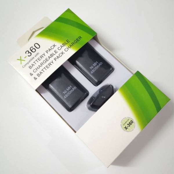 4800mAh:n akkupaketti Xbox360:n langattomalle ohjaimelle Ni-MH Bat SQBB