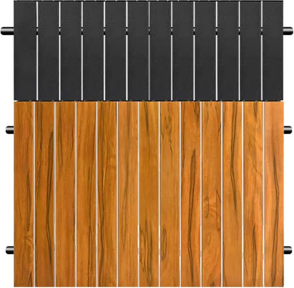 Vognbordstopp 21,6x29 svart