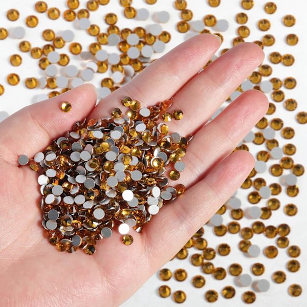 14400 stk Rhinestones for DIY Håndverk, Topaz, SS20, 4,6-4,8 mm Topaz SS20/14400pcs