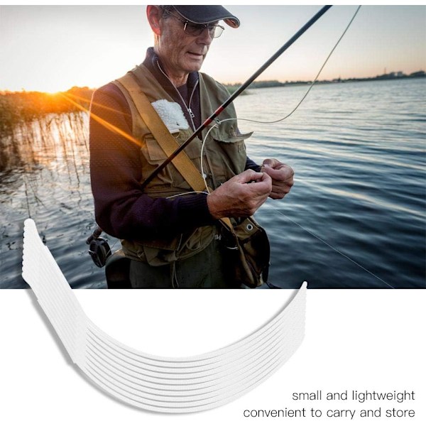 Flugfiske tafs, 10 st 30 lb / £ 50 Fiske Loop Connector Flugfiske tafs Linje Tackle tillbehör (£ 50 vit)