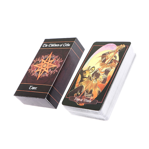 78 kort Children Of Litha Tarot -kort Profeetallinen ennustuspakka Monivärinen Multicolor one size