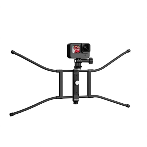 SQBB Actionkamera Backstop Chain Link Staketfäste för Insta360 Kamera Justerbar Staketfäste Hållare för videofotografering