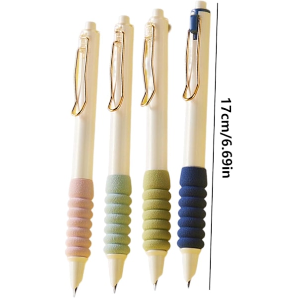 Innfellbar fyllepenn påfyllbar blekkpenn 0,38 mm fin niB -titel Peninkless skrivepenn 4 stk kontorprodukter