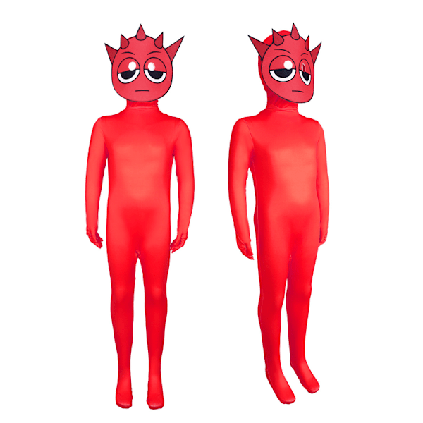 Nya Ankomster Vuxna Barn Pojkar Flickor Sprunki Incredibox Rhythm Box cosplay kostym spel strumpbyxor 170 170 red