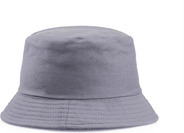Bøttehatt - fiskehatt - Lys grå