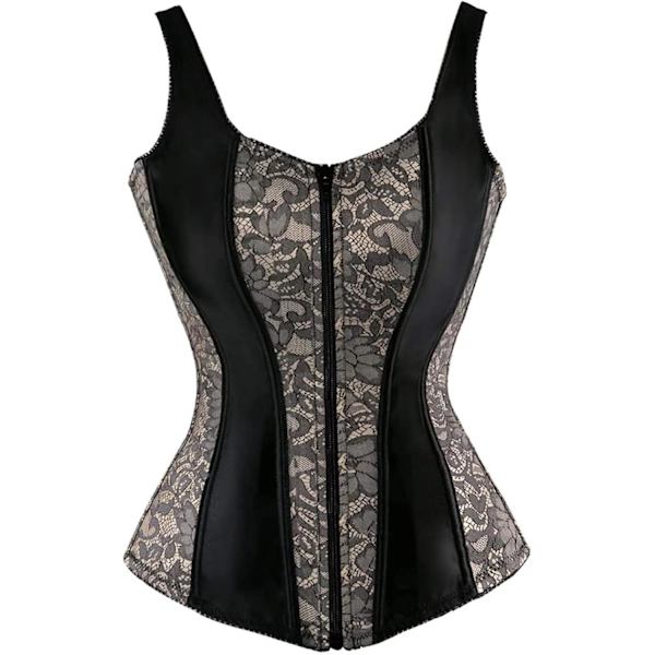 Naisten korsetit Overbust Bustier Top Gothic exy houlder 2928gray S 2928gray S