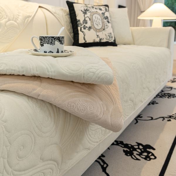 1:a Jacquard Plysch Sofföverdrag Halkskydd Soffa Underlag Anti Cat Scratch Sofföverdrag Möbelskydd För Sovrum Kontor Vardagsrum Heminredning