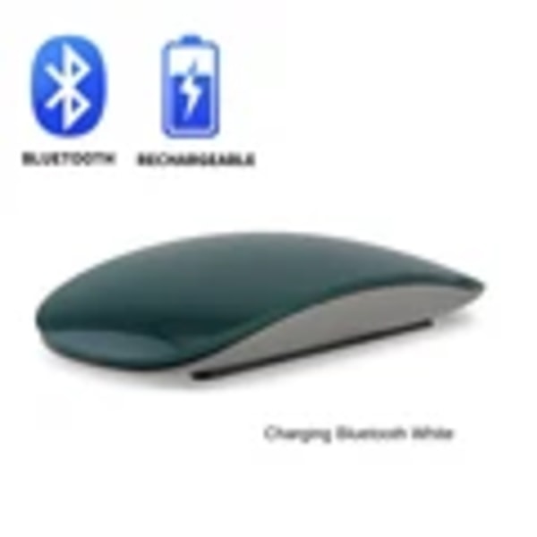 Bluetooth trådlös mus tyst laddningsbar laser datormus slim ergonomisk PC magiska möss för Apple Macbook Microsoft IPAD Rechargeable Green