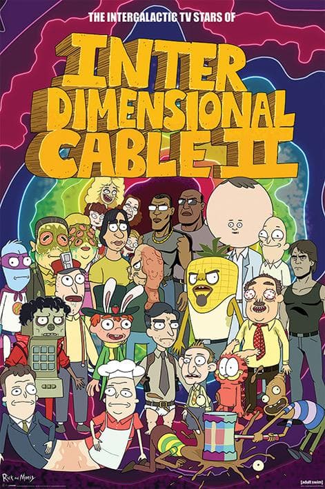 Rick and Morty - Stjerner fra Interdimensional Cable Multicolor multifarge_max Multicolor multifärg