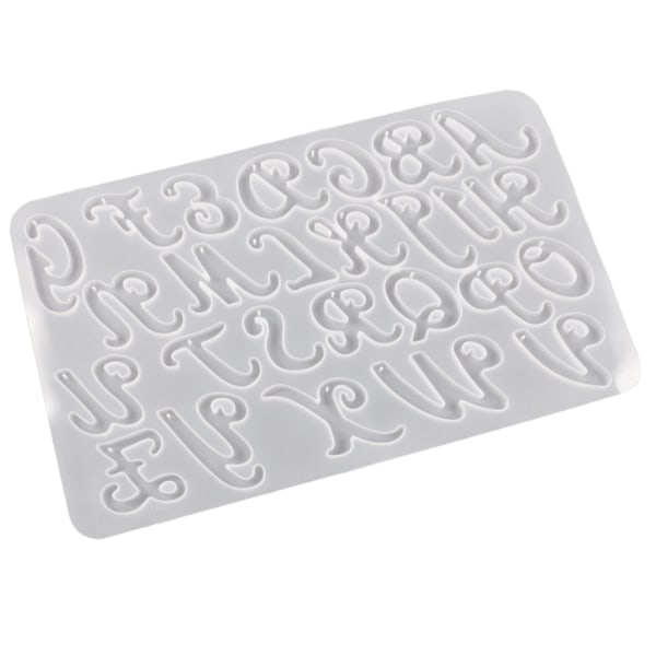 Glänsande engelska alfabetörhängen Form DIY Nyckelringshänge för Bagageetiketter Väska Tillbehör null - Form