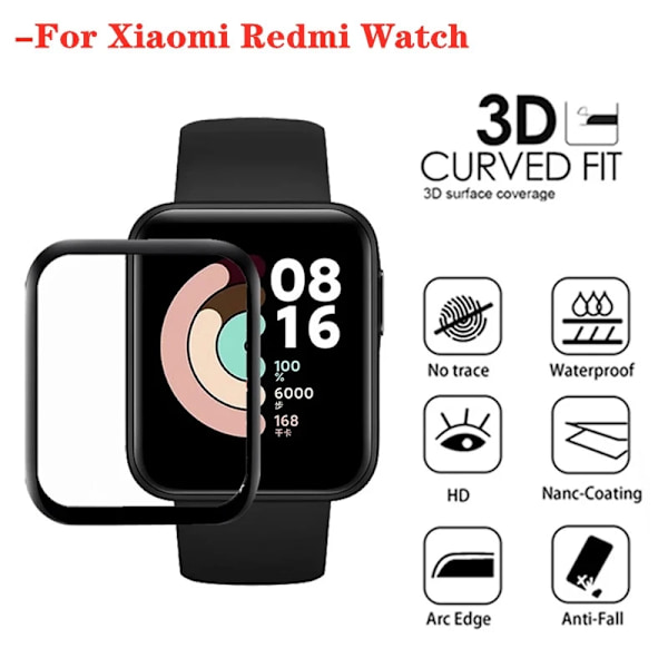 9D Täysnäyttösuoja Xiaomi Mi Watch Color Lite 2019Έx Älykello Suojakalvo Redmi Watch 2 3 Lite Active 1kpl Poco Watch