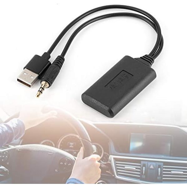 Bluetooth-mottaker Bluetooth AUX-adapter, 3,5 mm/0,14 tommer Bil AUX-lydkabel Trådløs Bluetooth-mottakeradapter HIFI Stereomusikk Auto Acc