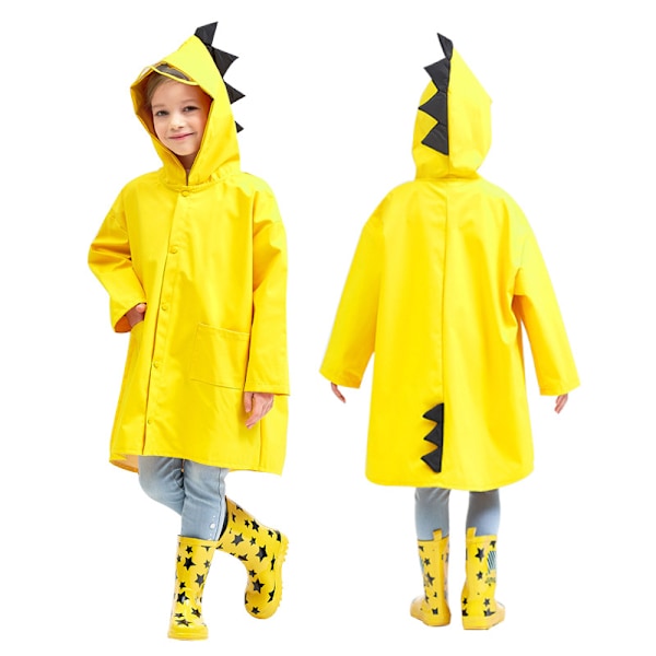 Regnrock för barn Unisex Rain Cape Shark Pattern Ponchos, Rain