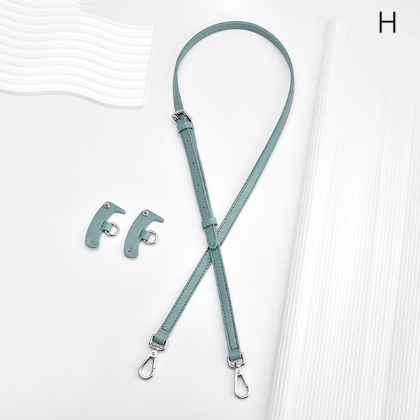 1Set Väskrem För Mini Punch-Free Läder Axelrem lake blue lake blue