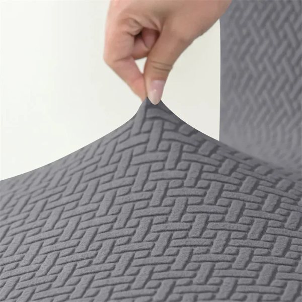 1 st Jacquard stretch ottoman pall täckt elastisk fyrkantig fotpall täcker all-inclusive hållbara fotstöd överdrag vardagsrum A8  ottoman överdrag liten