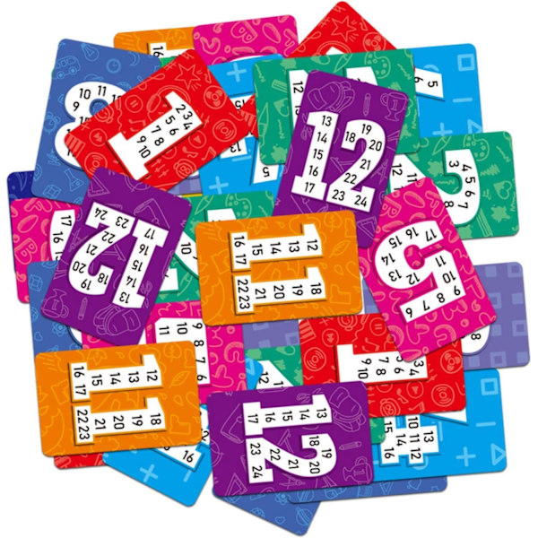 52-osainen matematiikan oppimisflash-kortit, varhaiskasvatuksen hauskoja leluja lapsille