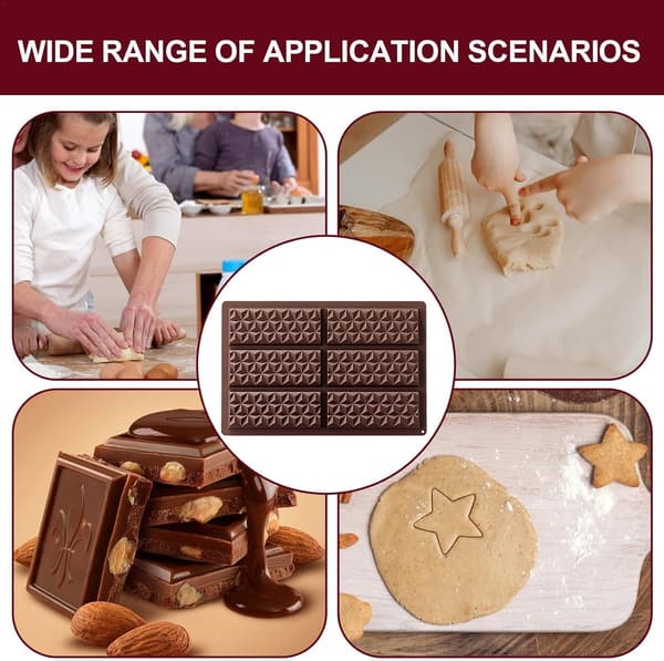 Silikone Chokoladeform | Non-Stick Madkvalitetsforme til Slik & Dessert A