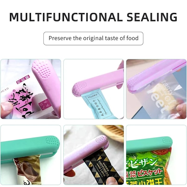 Minimaskin til forsegling af plastikposer, poseforsegler, vakuumbænke, emballageforsegler, mad, snacks, prylar