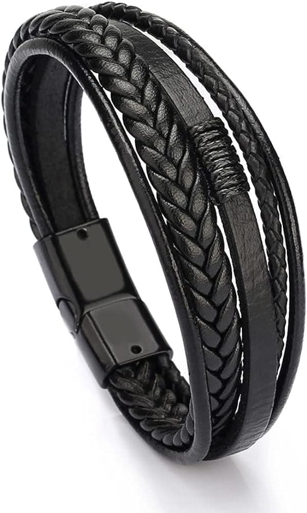Læderarmbånd Herre Nyt med magnetlås kohud - Perfet-max