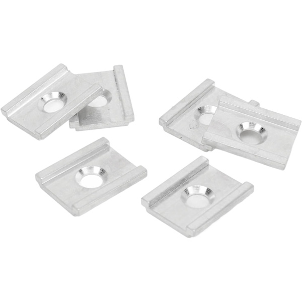 3 Waters Kajak Adapter, 6 ST Aluminium Kajak Adapter Anodiserad Tight Connection Track Adapter Plattor med O-ring för FeelFree