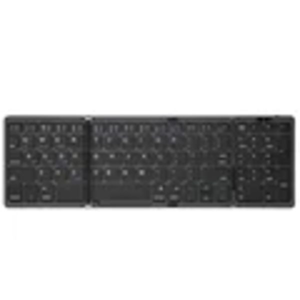 Mini Bärbar Fällbar Tangentbord Tunn Trådlös Bt-Nummer Tangentpapper För Mac Windows Laptop Tablet Ljus-Handy Bluetooth-Kompatibelt Svart-Svenska