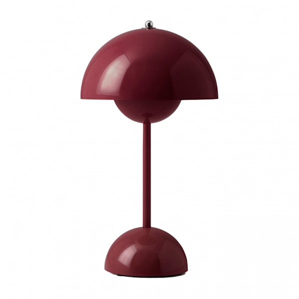 Dansk designer blomsterpotte bærbar bordlampe VP9 bordlampe（lading rød Red 19*30CM