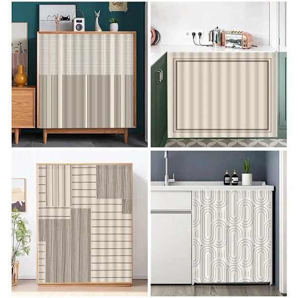 Itsekiinnittyvät Kaappi Verhot Koti Kalusteet Lyhyet Verhot Yksinkertainen Tyyli Keittiökaappi Verho Pölytiivis Puoli Lyhyet Kaappi Verhot S8 W70 x H90cm