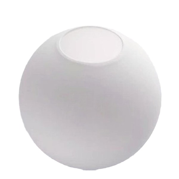 Matt Vit Globe Glas Lampskärm Byte Runt Cover 12cm One-size