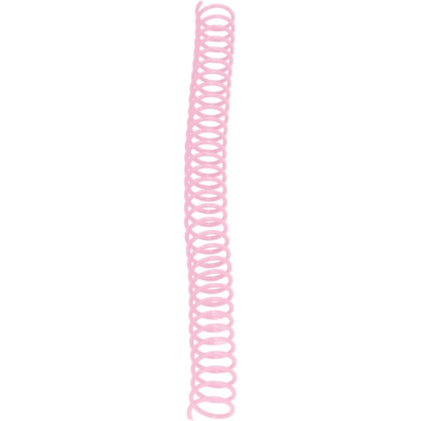 Spiralbundna spolar, 20 stycken, spiralbundna plastspolar, 19 mm, 3/4 tum innerdiameter, 30 hål, spiraler för A4 och A5 anteckningsböcker (rosa) ROSA