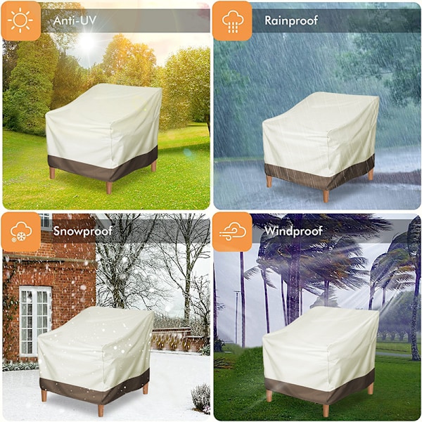Stoltrekk, Beige+Lysebrun, 210D, 80*85*91.5cm