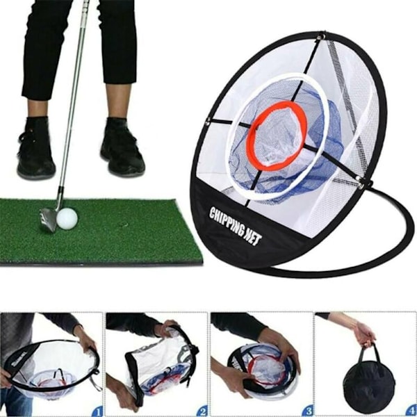 Bærbar pop-up golfnet med chipping golftræningsnet golftræningsnet