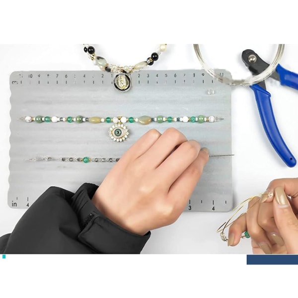 SQBB Mini Beading Boards Bead Design Brickor Halsband Armband Beading Design Mats Mini Bead Board Mat för gör-det-själv smycken