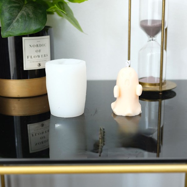 Form Halloween Spøgelse Aromaterapi Lys Håndlavet Kram Skurk Dekoration Populær Enkel Form Lille Spøgelse Small ghost