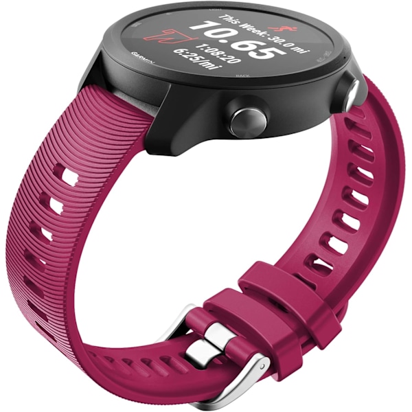 Rem til Garmin Vivomove HR / Vivoactive 3 / Vivoactive 3 Music / Forerunner 245/645 Music, 20 mm Premium Silikon QuickFit-remme, flere farver (F