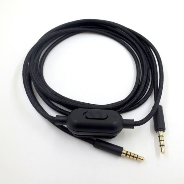 SQBB Bärbar hörlurskabel Ljudkabel för Logitech GPRO X G233 G433 G633 G933 A10 A40 hörlurar