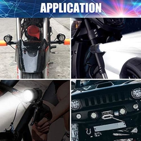 Motorsykkel LED-ekstralys, frontlykter Addit