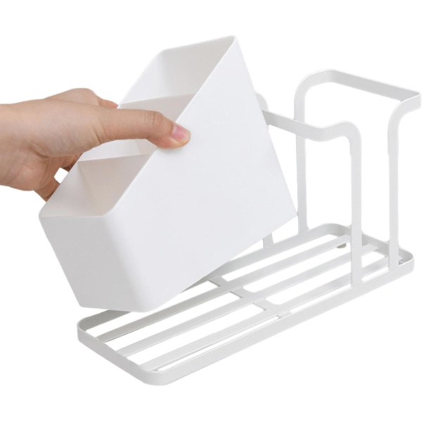 Kaffekop Dispenser, Bordplads Organizer med Elegant Sort Design til Køkken White
