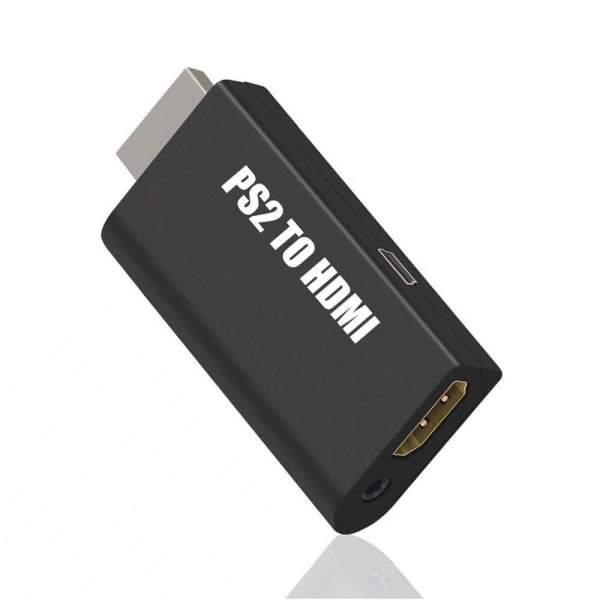 PS2 till HDMI Adapter med 3.5mm ljudutgång för HDTV/HDMI-skärmar