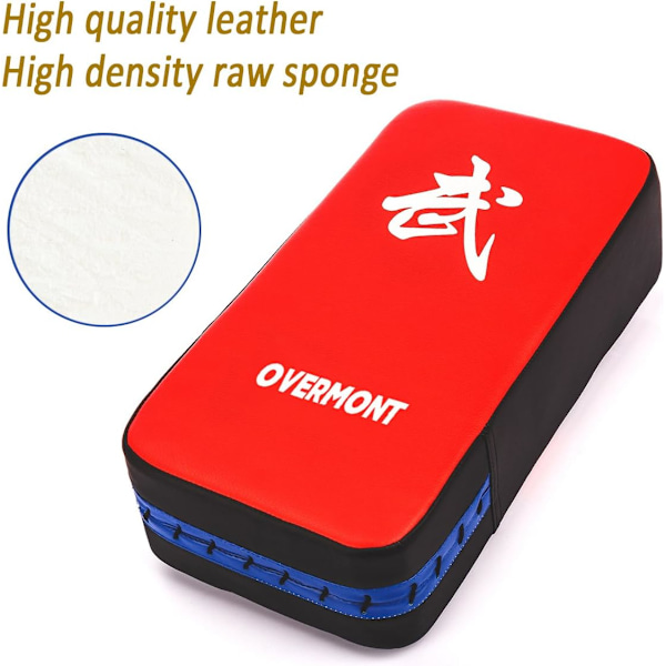 Taekwondo Kick Pads Boxning Karate Pad PU Läder Muay Thai MMA Kampsport Kickboxing Punch Mitts Punching Bag Kicking Shield Träning 1Pc