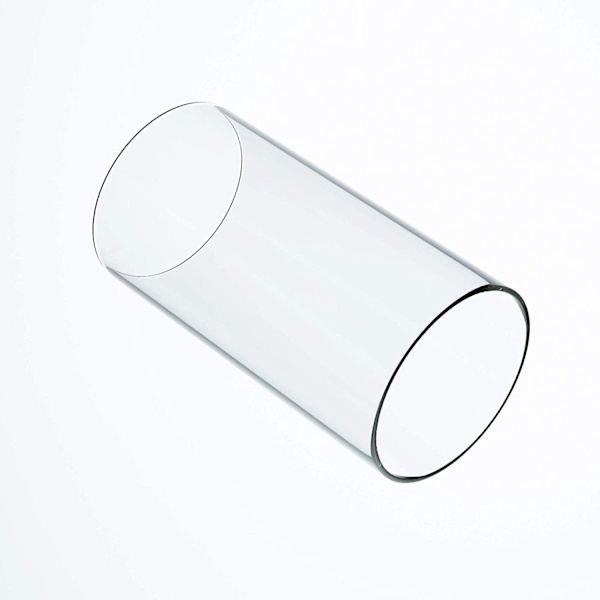 Stor Glaslykta för Orkanljus, Öppen i Båda Ändar, 7,6 cm Bred x 10,2 cm Hög Clear 3'' wide x 4'' tall