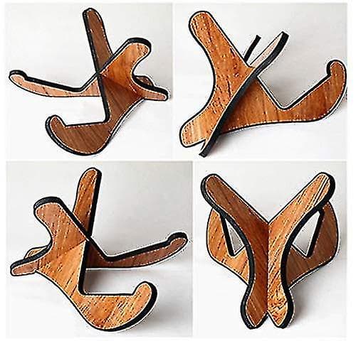 Gitarrställ Trä Tjockt Universal, eidoct Trä X-ram Robust Instrumentställ Med Mjuka Läderkanter För Akustiska Klassiska Basgitarrer_max