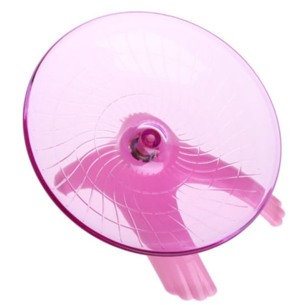 Running Disc Flying Saucer Träningshjul Leksak för möss Dvärg Ha Pink SQBB
