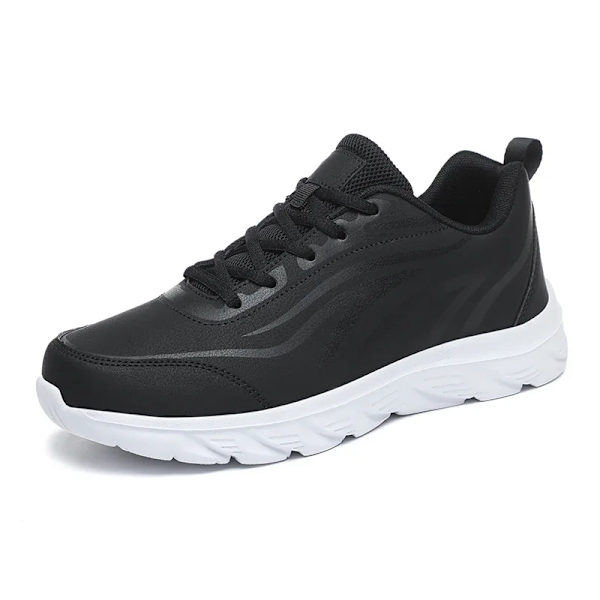 Herre Efterår Vandtætte Sneakers Mænd Casual Sportsko Anti-Skrid Slidstærk Løb Tennis Træner Herre Mode Case Sneakers 0Grå 43
