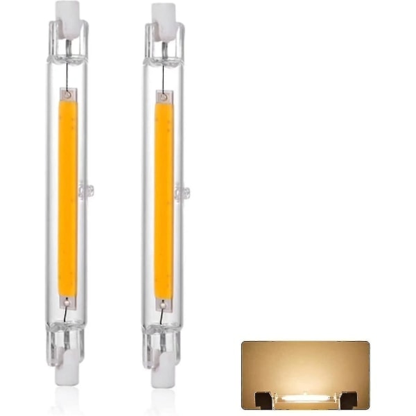 R7s LED-pære 118mm 30w Justerbar, varm hvid 3000k 3000lm, lineær Udskift J118 300w halogenpære, 360