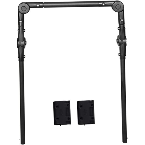 Vagn Push Hande Attachment 8 Växlar 220 ° Justerbart vagnhandtag ersättningsbart vikbart ståltryckhandtag för vagn, inget vagn utomhus levande