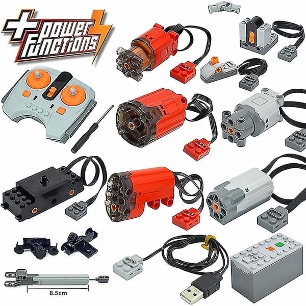Moc Tekniska delar Power Multi Tool Servotågsmotor Pf 8293 8883 Modell Kompatibel Alla märken Byggstenar Fjärrkontrollsats