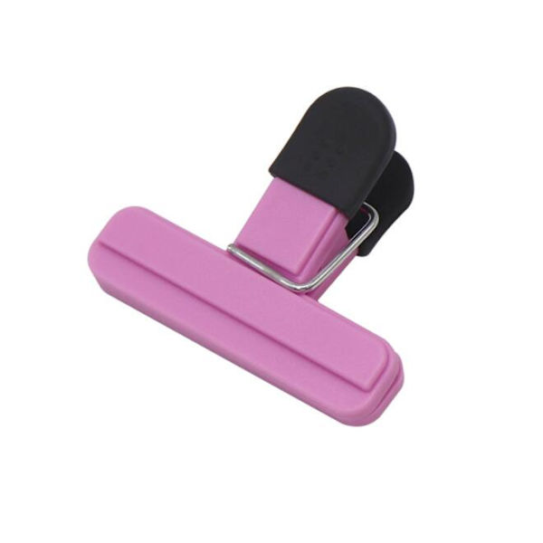 Multifunktionell plastpåse försegling klämma *5 (rosa-liten)